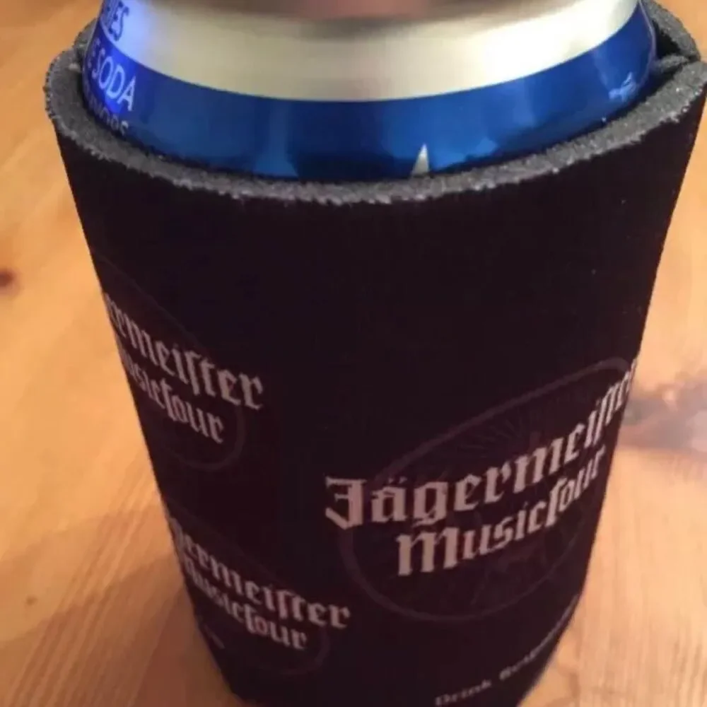 NEW!‎ Jagermeister Music Tour Black Can Bottle Coozie Koozie.